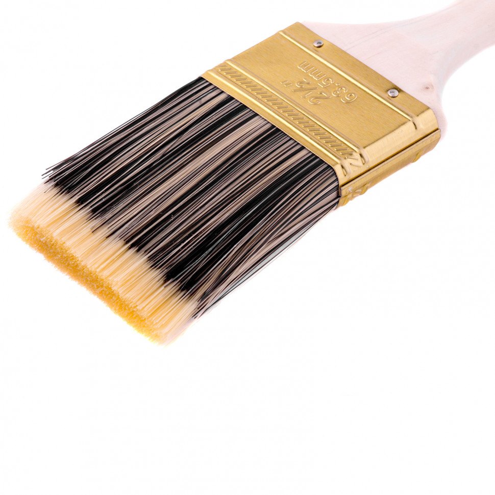 83742.970 Кисть плоская Golden 2.5″, искусственная щетина, деревянная ручка Mtx